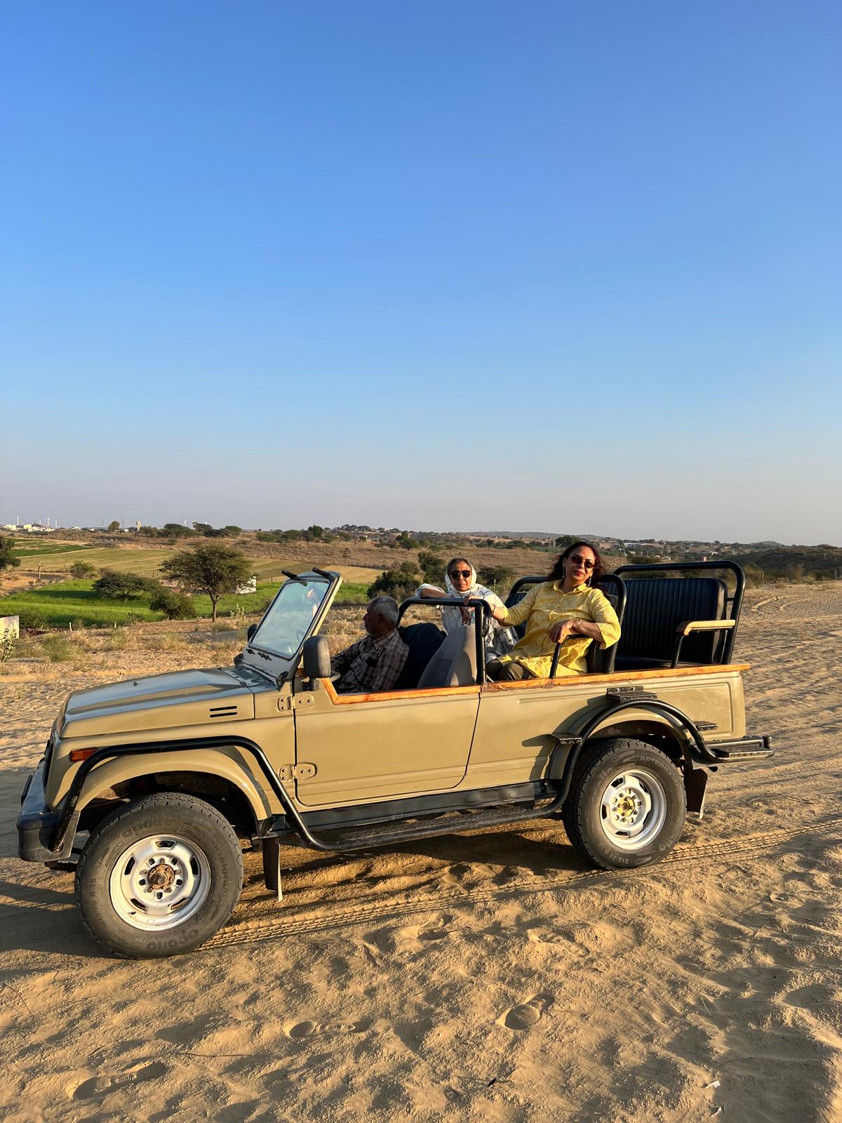 jeep safari at osian desert camp